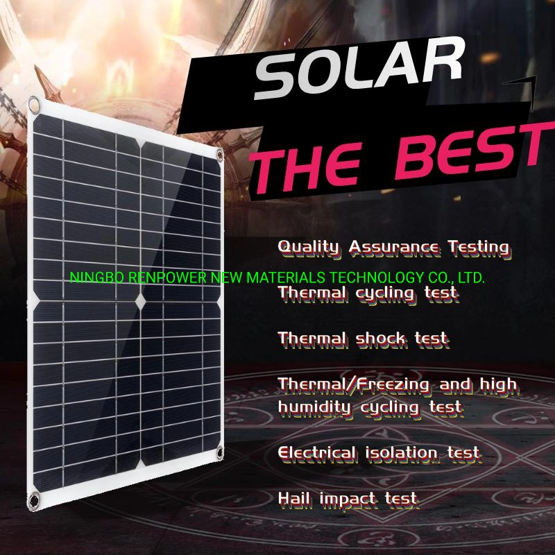 Ultra Thin16V 24W 16V 12W 18V 10W Portable Mini Semi Solar Charger Flexible Small Mono Solar Panel