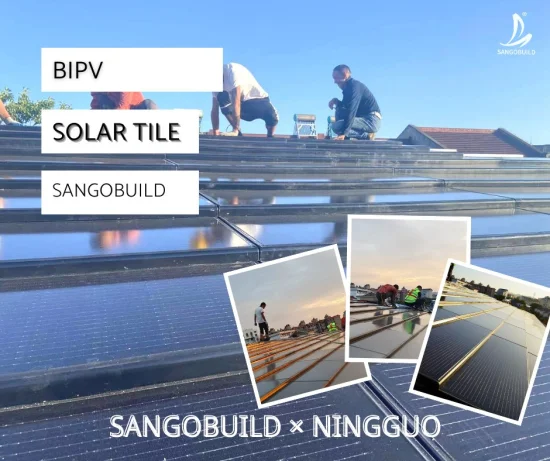 Renewable Energy 2-in-1 Roof and Solar Module System Bapv BIPV Solar Panel Solar Roofing Shingles Solution for Roof Renew