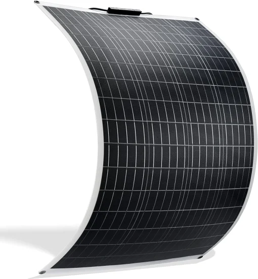 Topray Solar Waterproof 24V/12V Mono Foldable Solar Panel Bendable Charger 100W off-Grid Efte Flexible Solar Panels for Home RV Boat Van Car