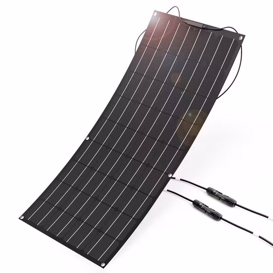 Dokio 110W (55Wx2PCS) Flexible Foldble Mono Solar Panel 100W for Travel & Boat & RV High Quality Portable Solar Panel